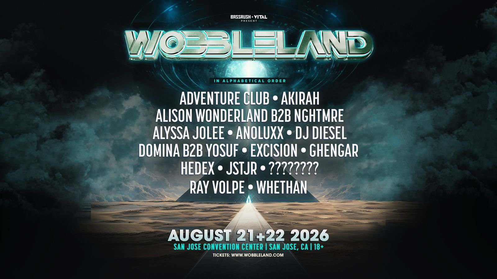 Wobbleland — official poster and event artwork