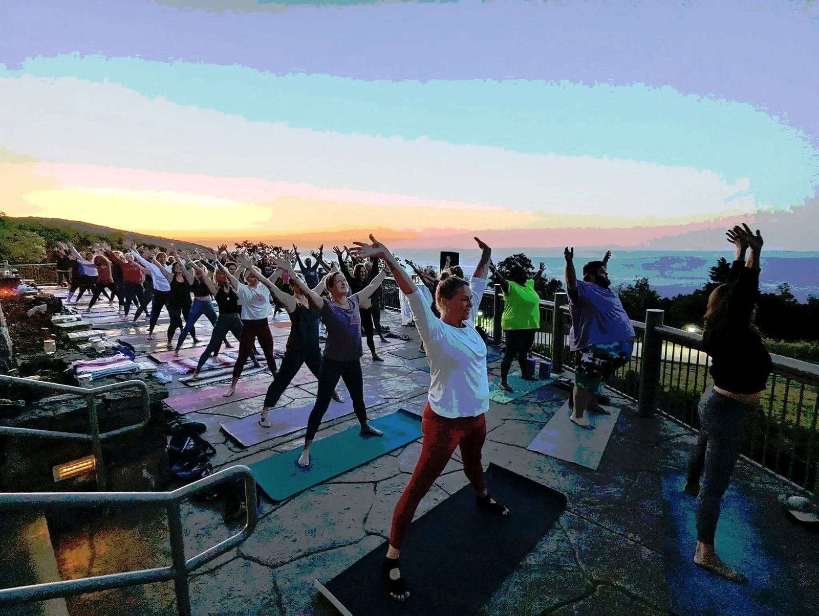 Yoga on the Mountain Festival, official poster and event artwork